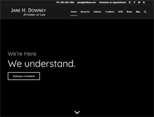 Tablet Screenshot of downeylaw.com